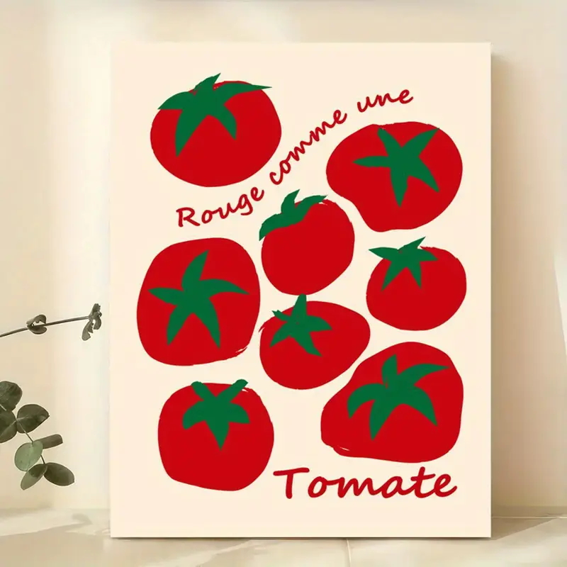 Home Decor Foto - Moderne coloré rouge tomates mur Art