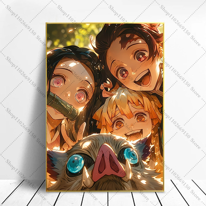 Home Decor Canvas - Tableau créatif d'anime, accessoires de décoration