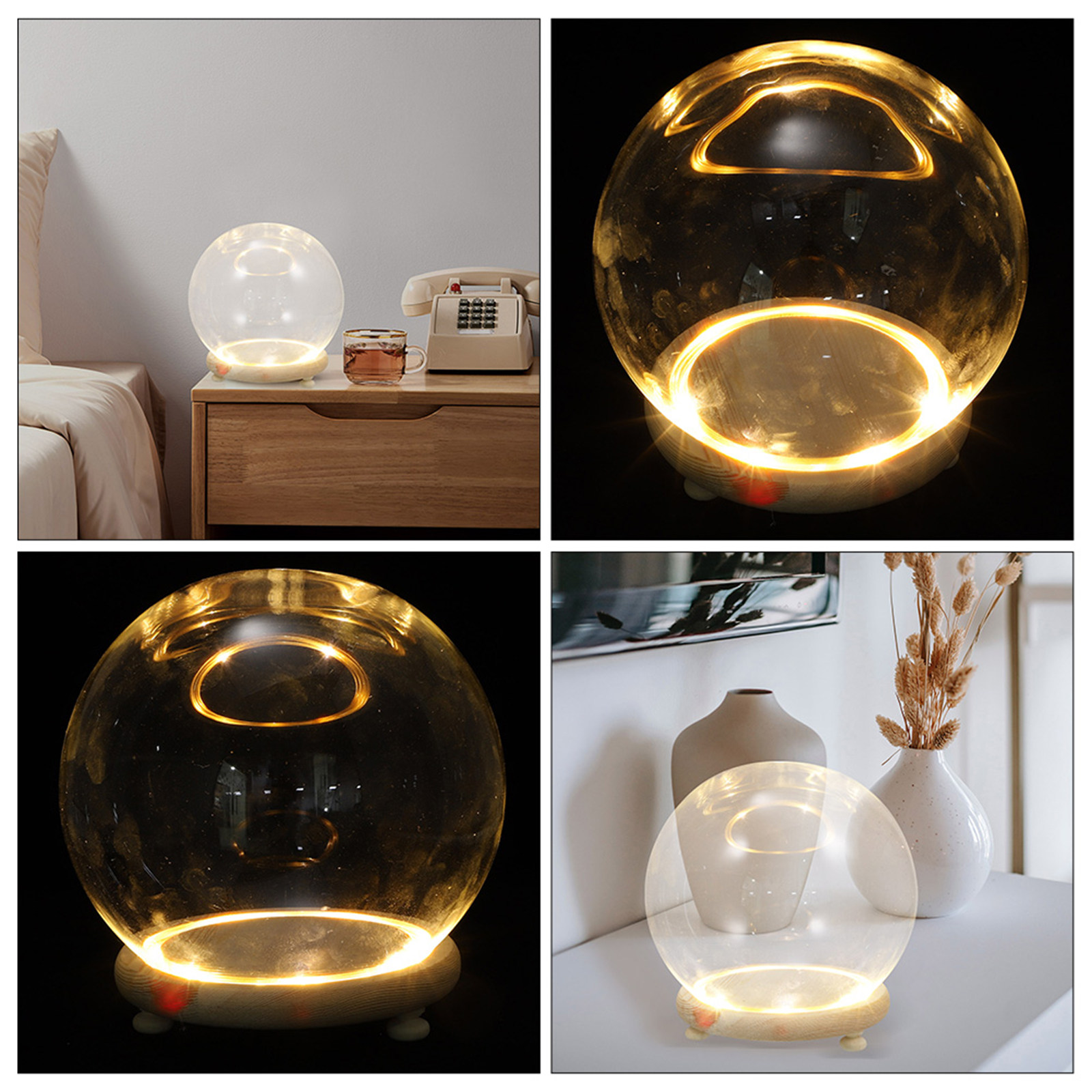 Home Decor Shop - Cloche en verre avec base en
