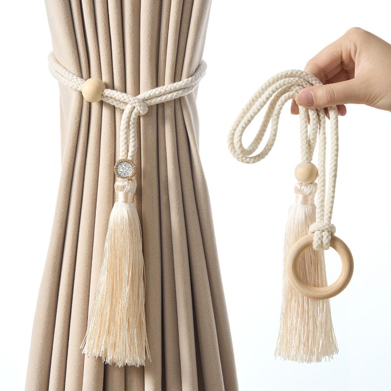 Home Decor Curtains - Attache de rideau bohème chic, cordon