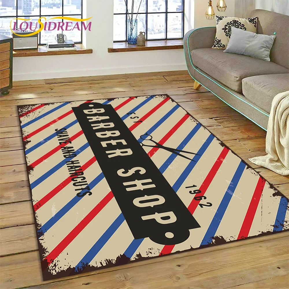 Home Decor Online Shopping - Tapis Vintage avec Logo de salon