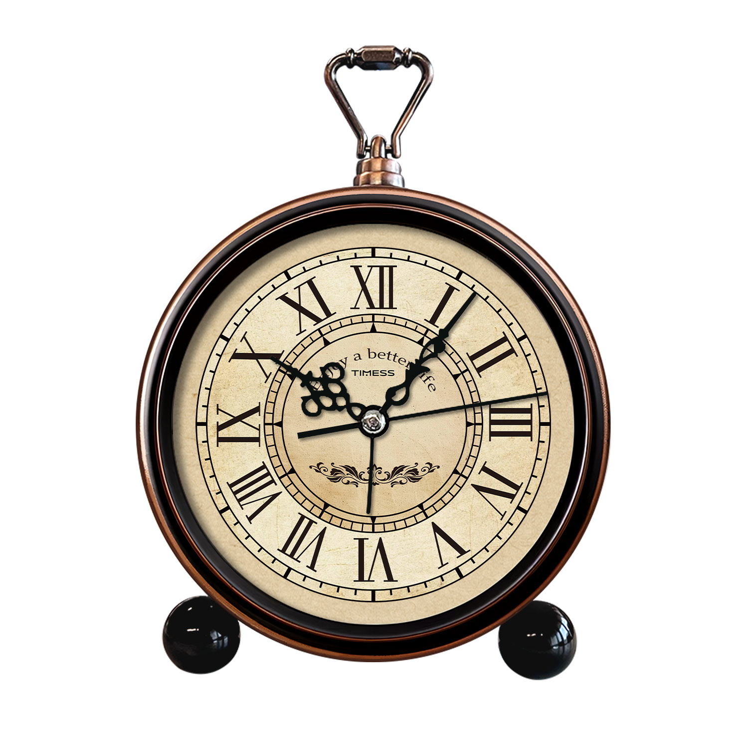 Vintage Alarm Clock - TIMESS Réveil analogique vintage, horloge de