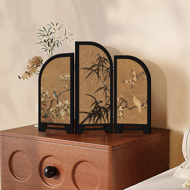 Room Divider Screen - Paravent miniature de style chinois, décoration