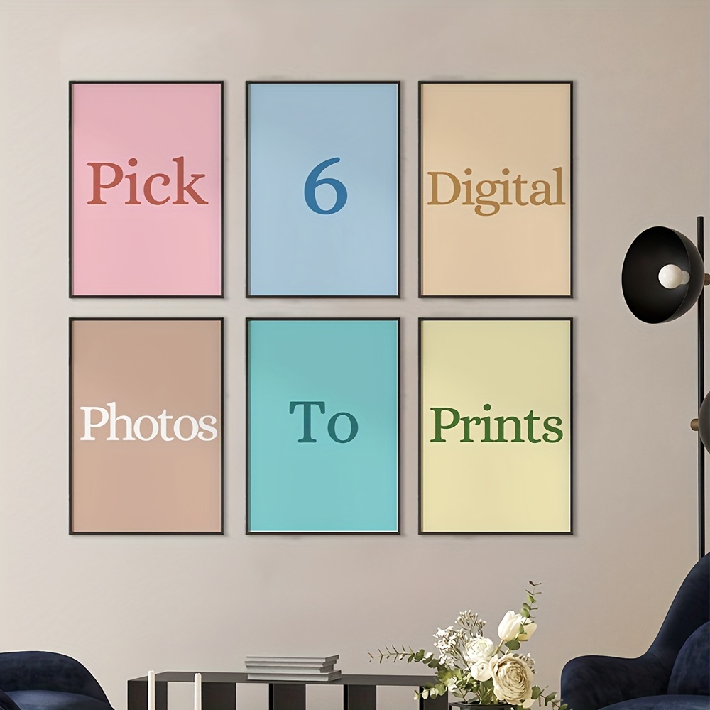 Home Decor Canvas - Lot de 6 impressions sur toile