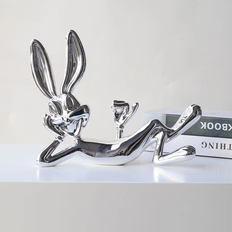 Home Decor Netflix - Décoration d'intérieur : Ornement de lapin