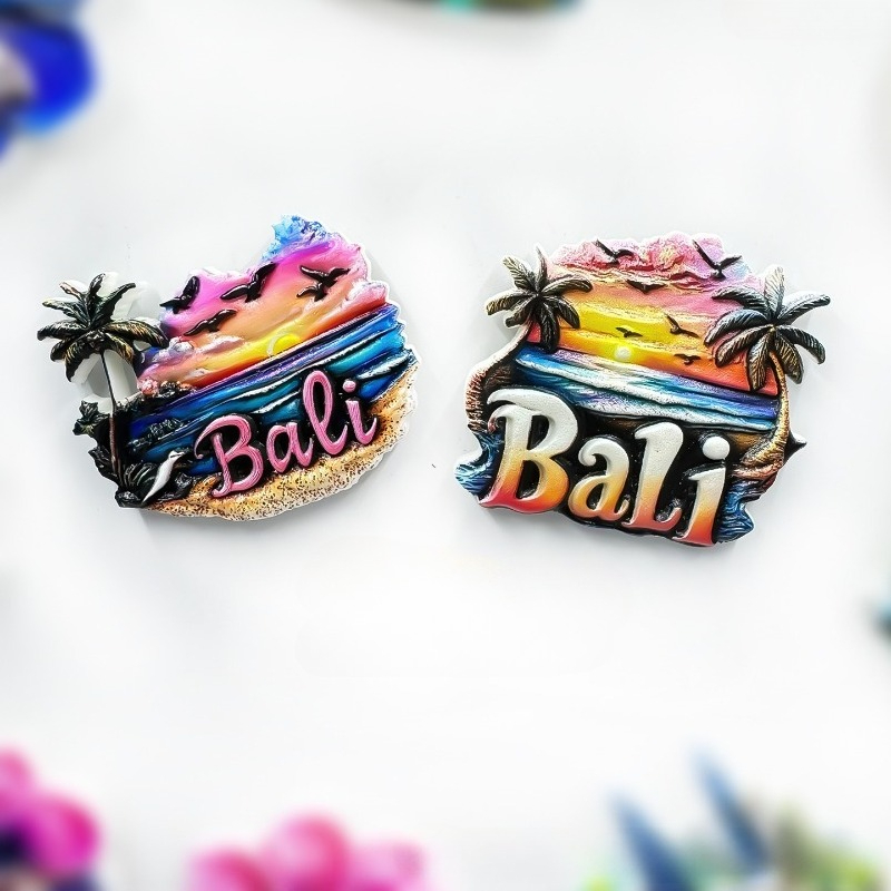 Home Decor Bali - Autocollants de réfrigérateur Souvenirs touristiques de