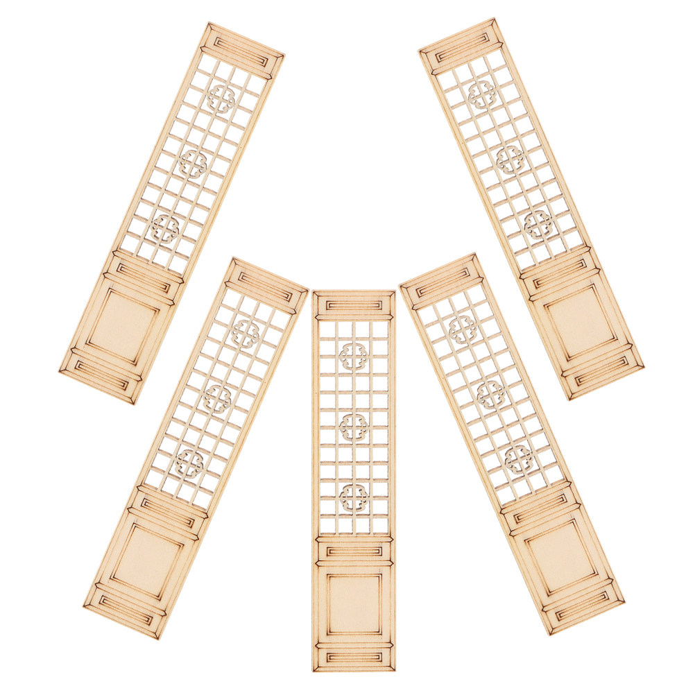 Room Divider Screen - 5 pièces, paravent miniature en bois