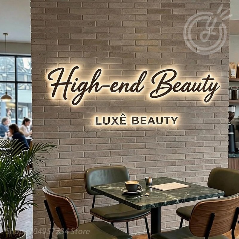Home Decor Logo Design - Enseignes lumineuses LED personnalisées haut de