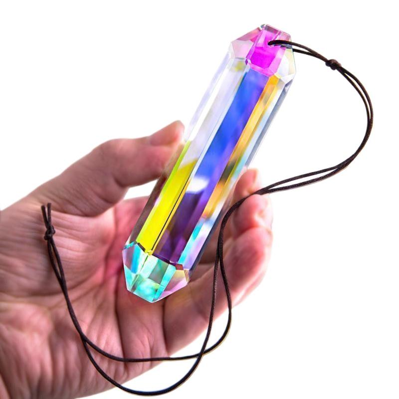 Crystal Sun Catcher - Pendentif attrape-lumière suspendu pour fenêtre, en