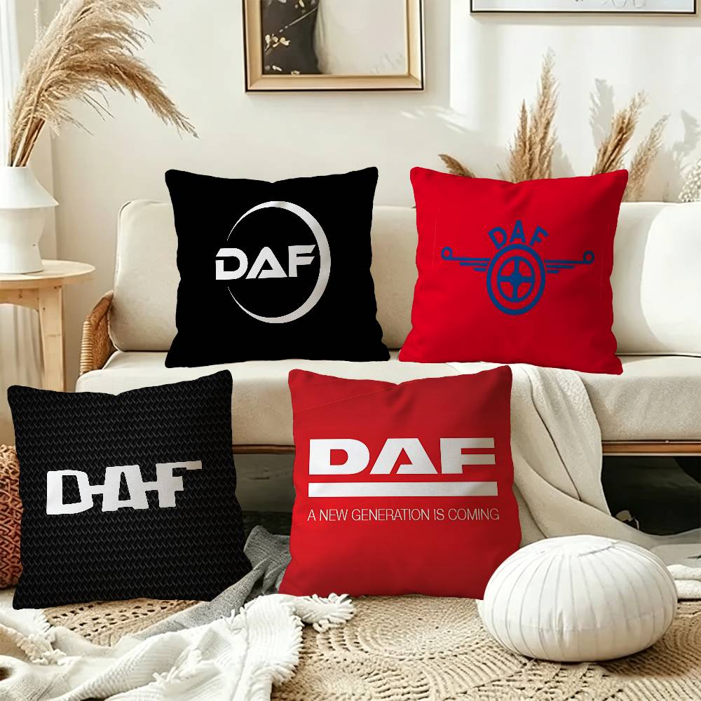 Home Decor Logo Design - Housse de coussin D-A-F logo motif