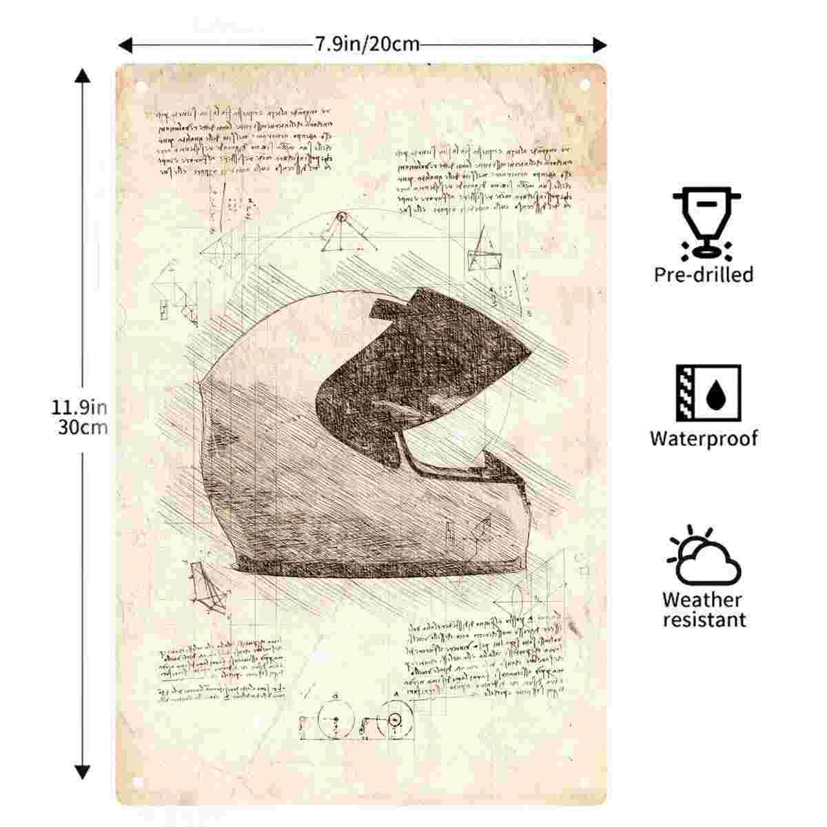 Affiche de plan de casque médi - Home Decor Medieval avis et prix