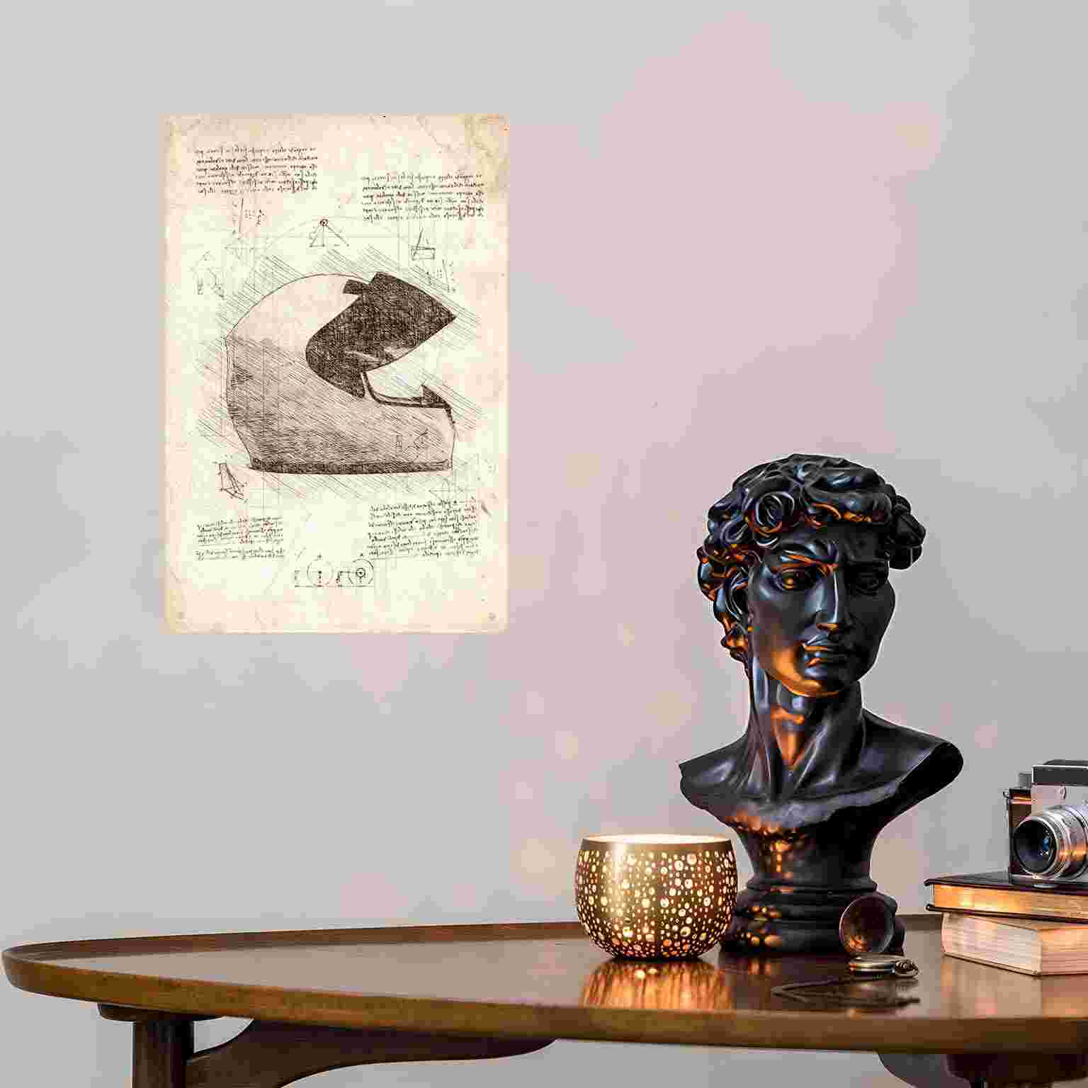 Affiche de plan de casque médi - Home Decor Medieval avis et prix