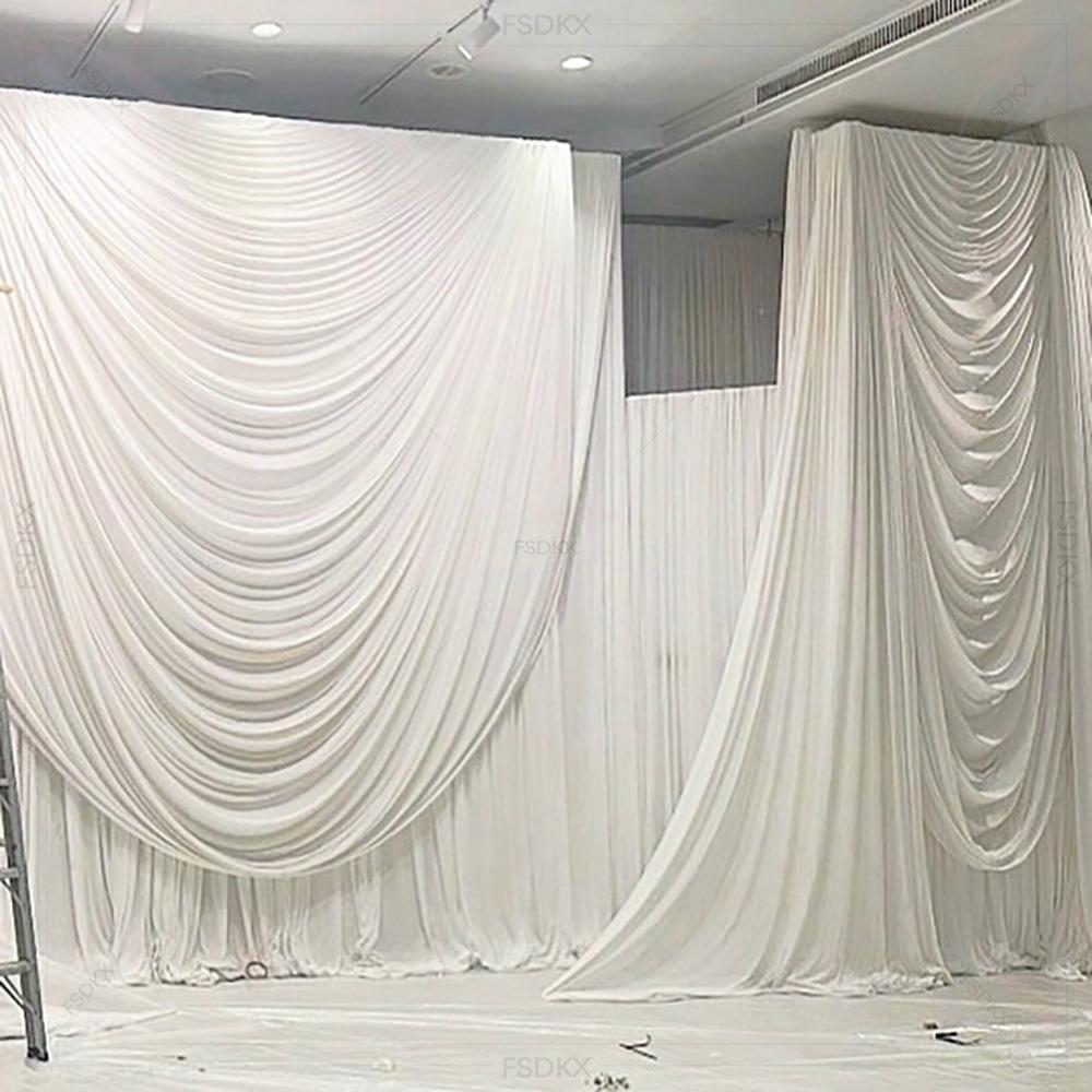 FSDKX pas cher blanc glace soi - Home Decor Curtains avis et prix