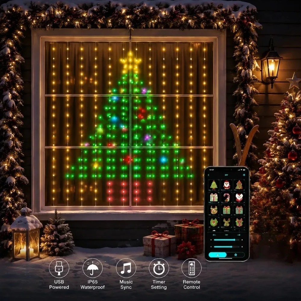 Rideaux lumineux à pixels LED, - Home Decor Curtains avis et prix