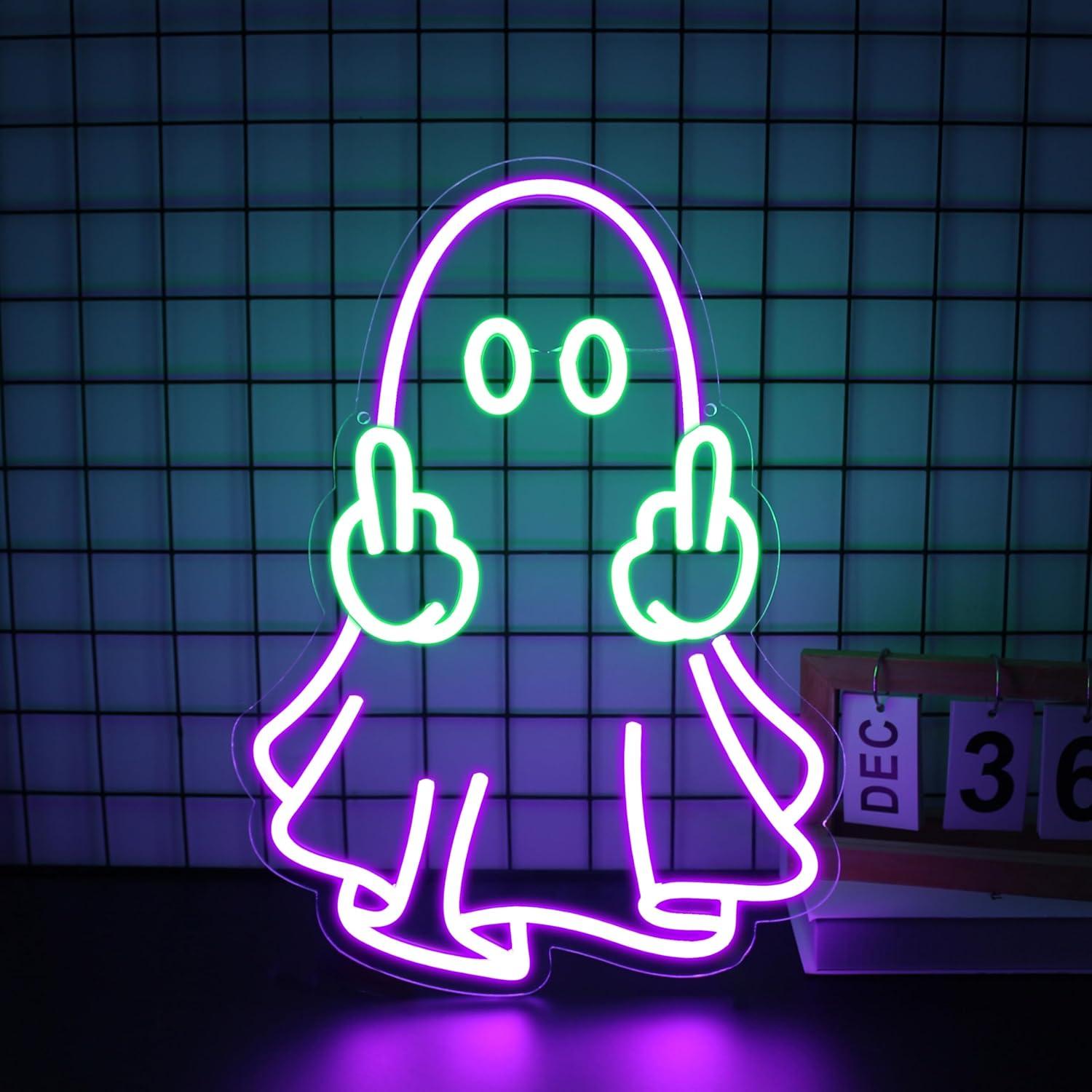 Enseigne néon LED Ghost alimen - Home Decor Shop avis et prix