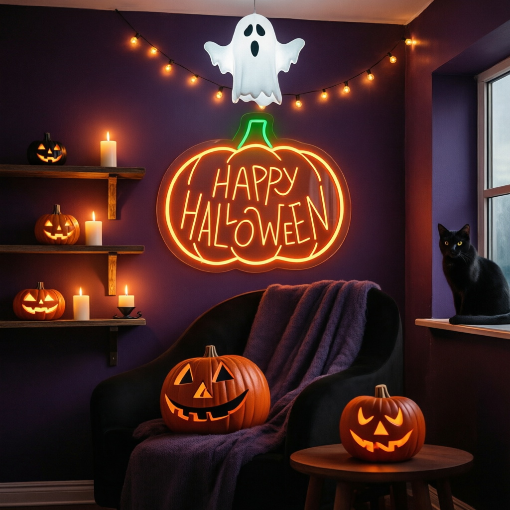 Enseigne néon Halloween person - Home Decor Shop avis et prix