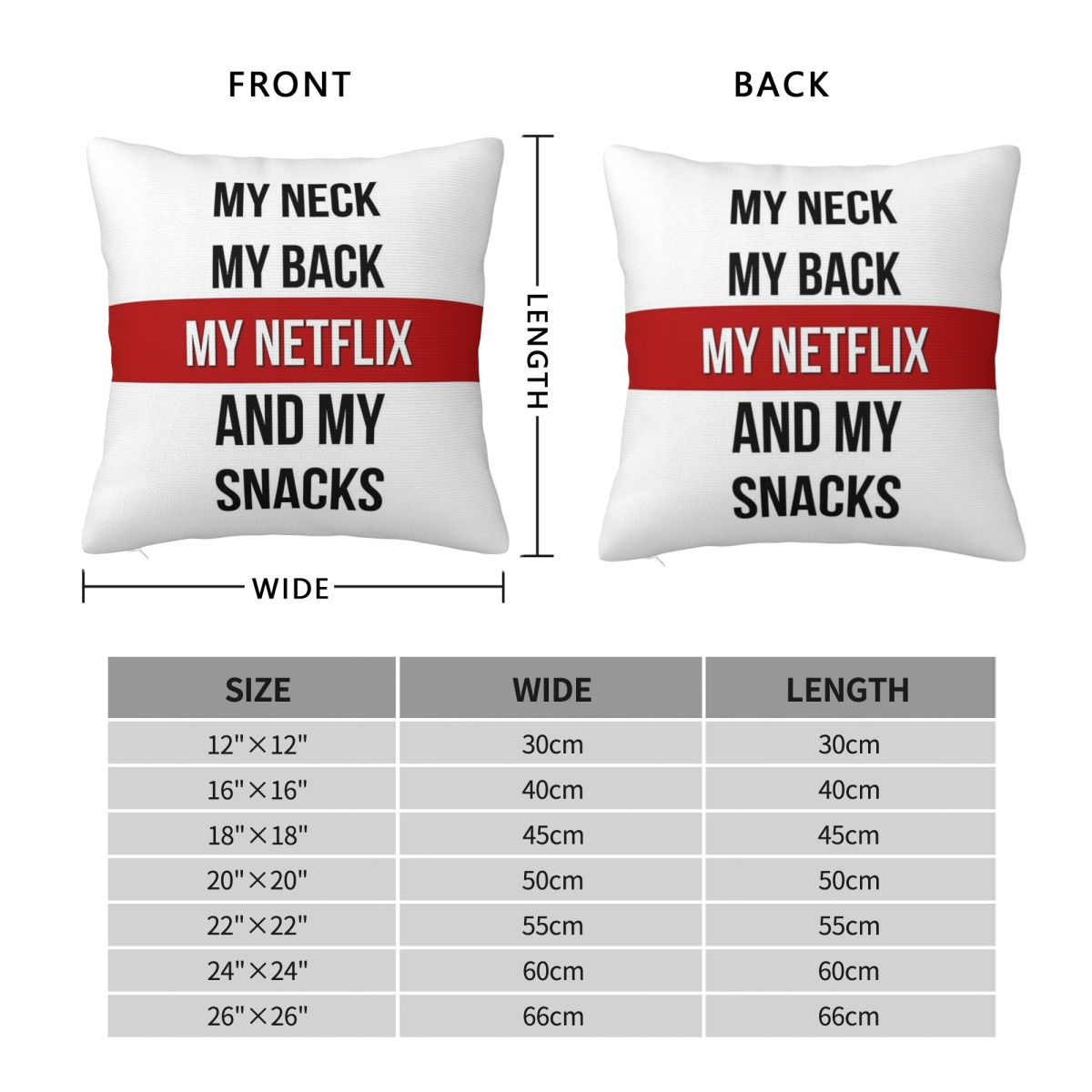Juste de coussin carrée en pol - Home Decor Netflix avis et prix