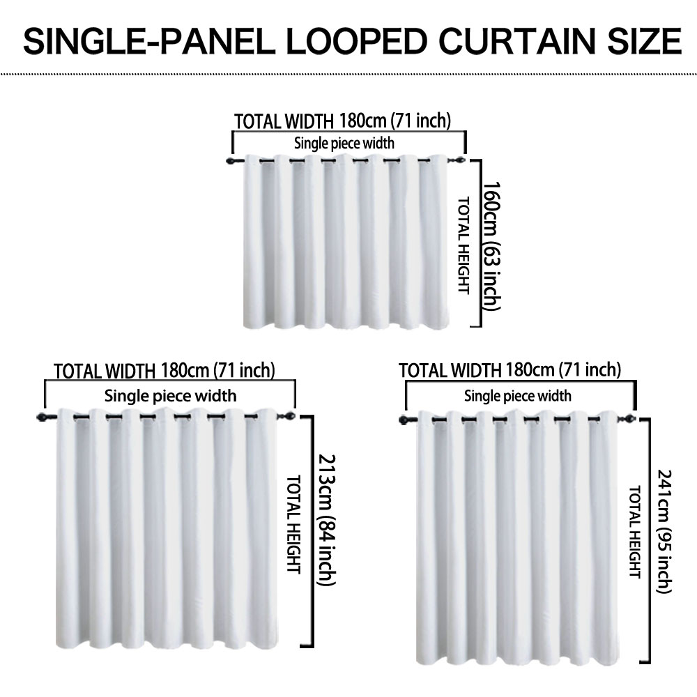 1 rideau à boucle unique impri - Home Decor Curtains avis et prix