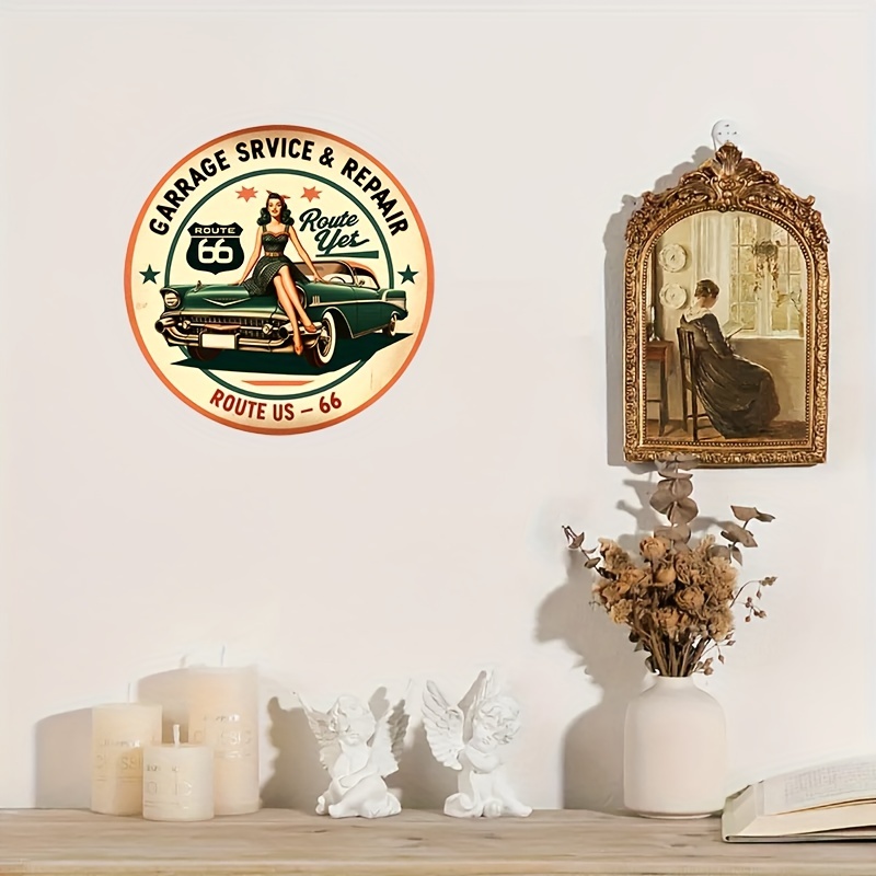 Panneau rond en aluminium vint - Home Decor Shop avis et prix