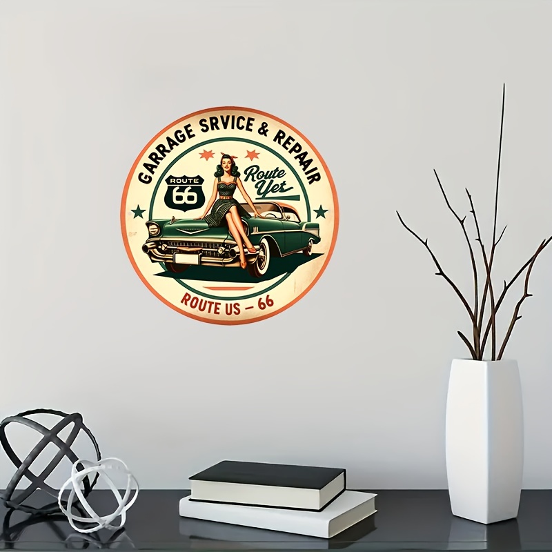 Panneau rond en aluminium vint - Home Decor Shop avis et prix