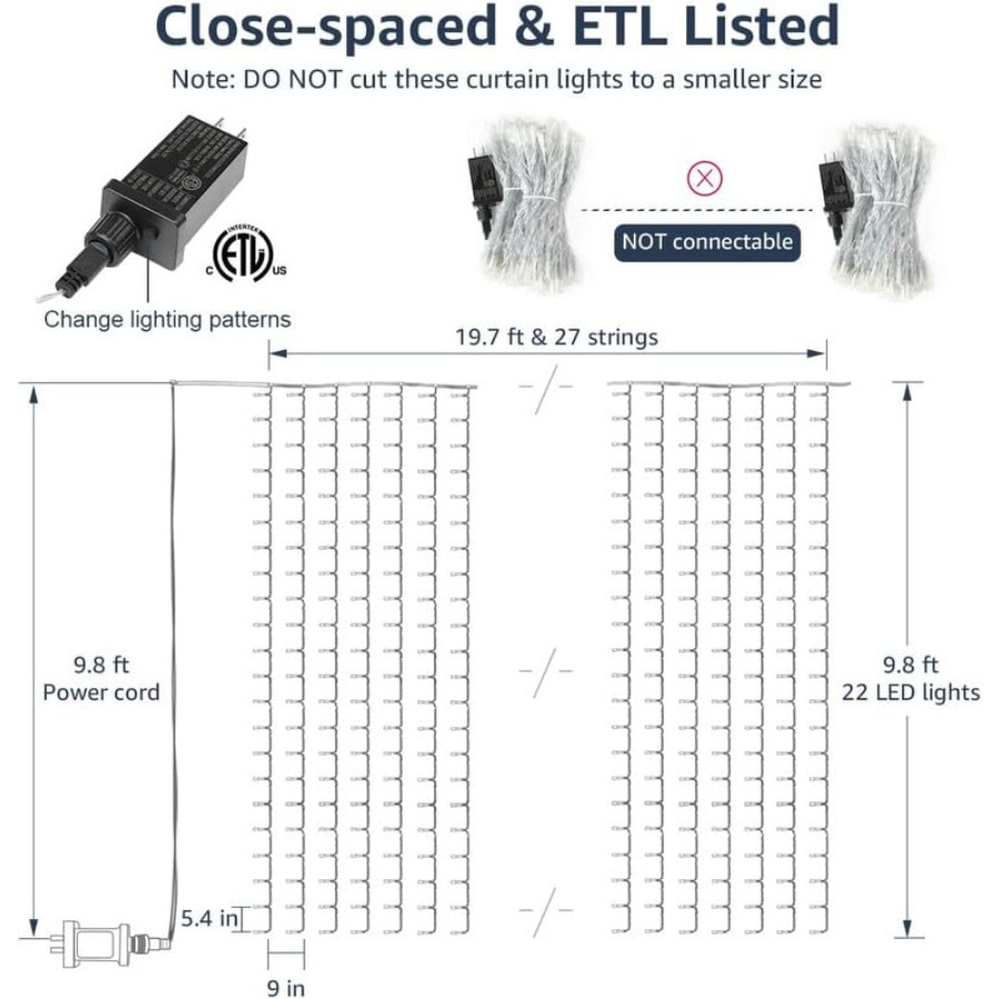 Guirlandes lumineuses LED 594, - String Curtain Light avis et prix