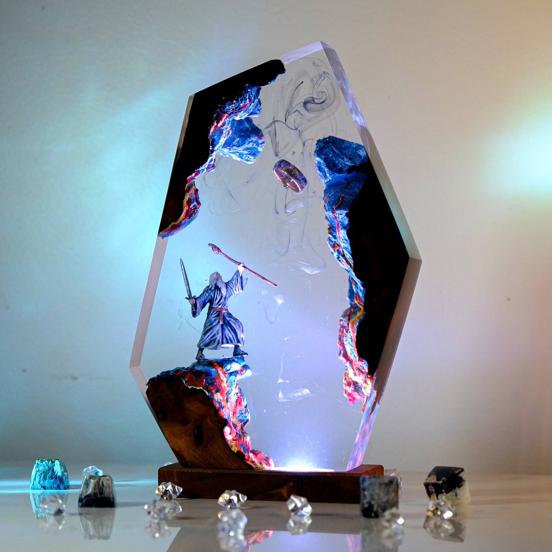 Lampe de table en résine Scène - Home Decor Unique avis et prix
