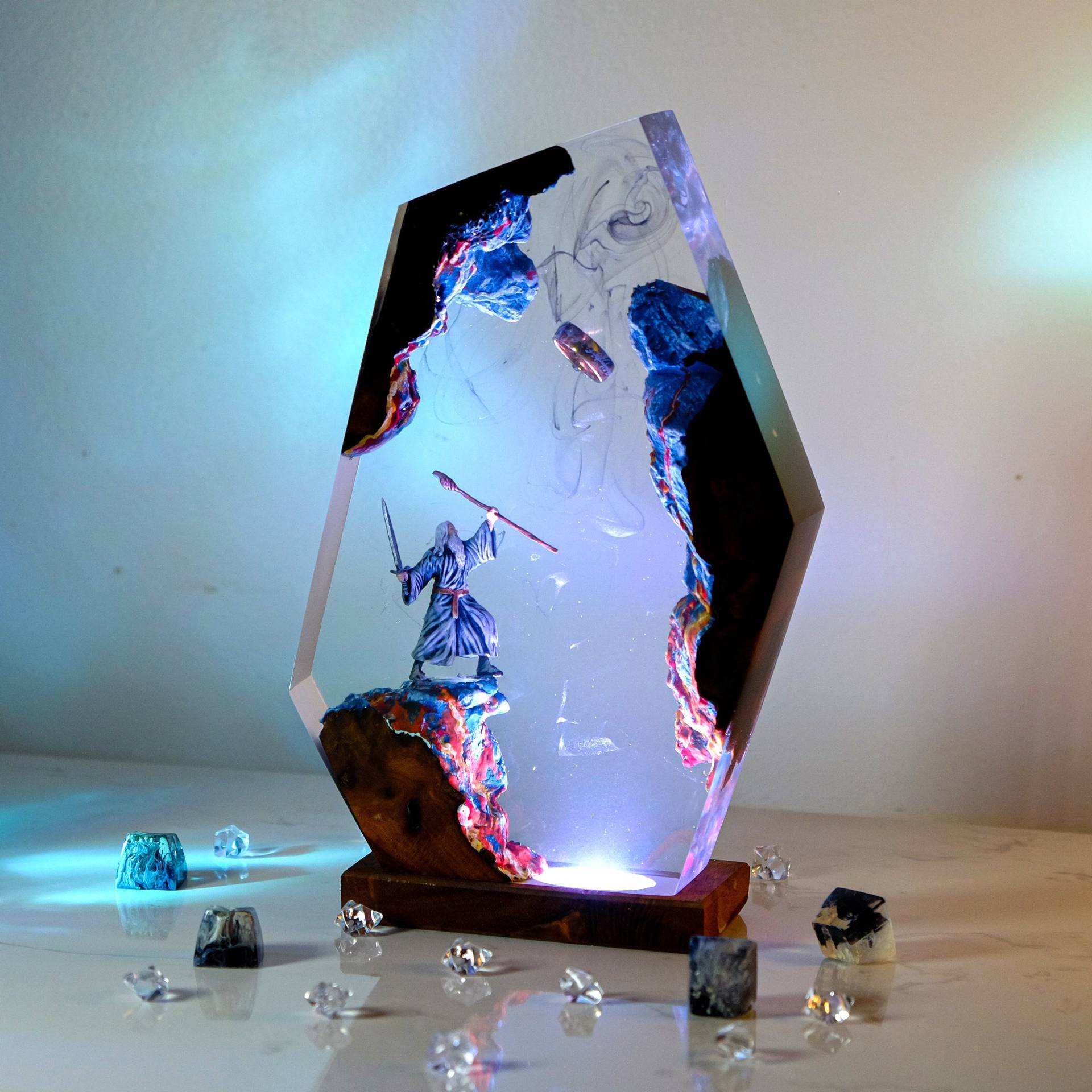 Lampe de table en résine Scène - Home Decor Unique avis et prix