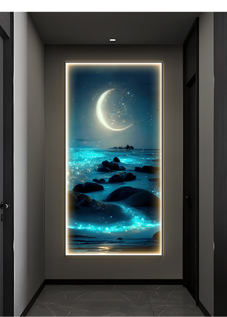 Lampe murale ondulée d'océan,  - Hanging Moon Lamp avis et prix