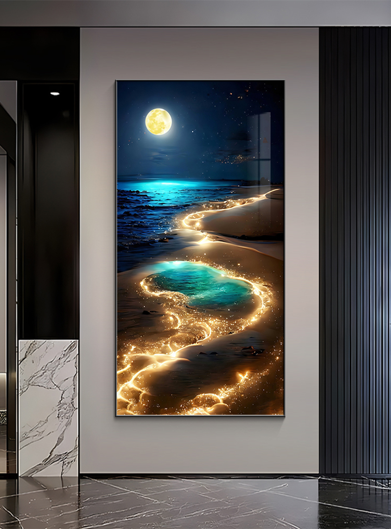 Lampe murale ondulée d'océan,  - Hanging Moon Lamp avis et prix