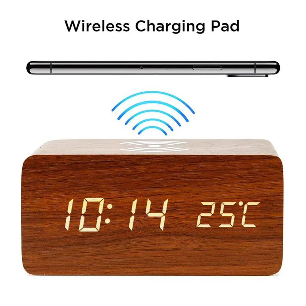 Réveil LED numérique en bois,  - Vintage Alarm Clock avis et prix