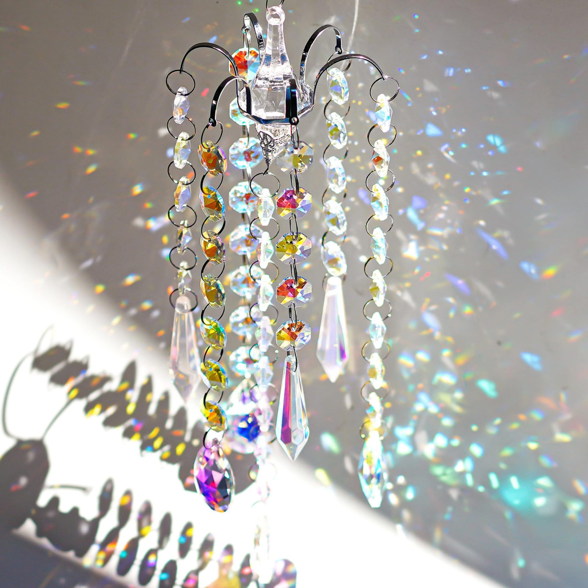 Carillon éolien lustre attrape - Crystal Sun Catcher avis et prix