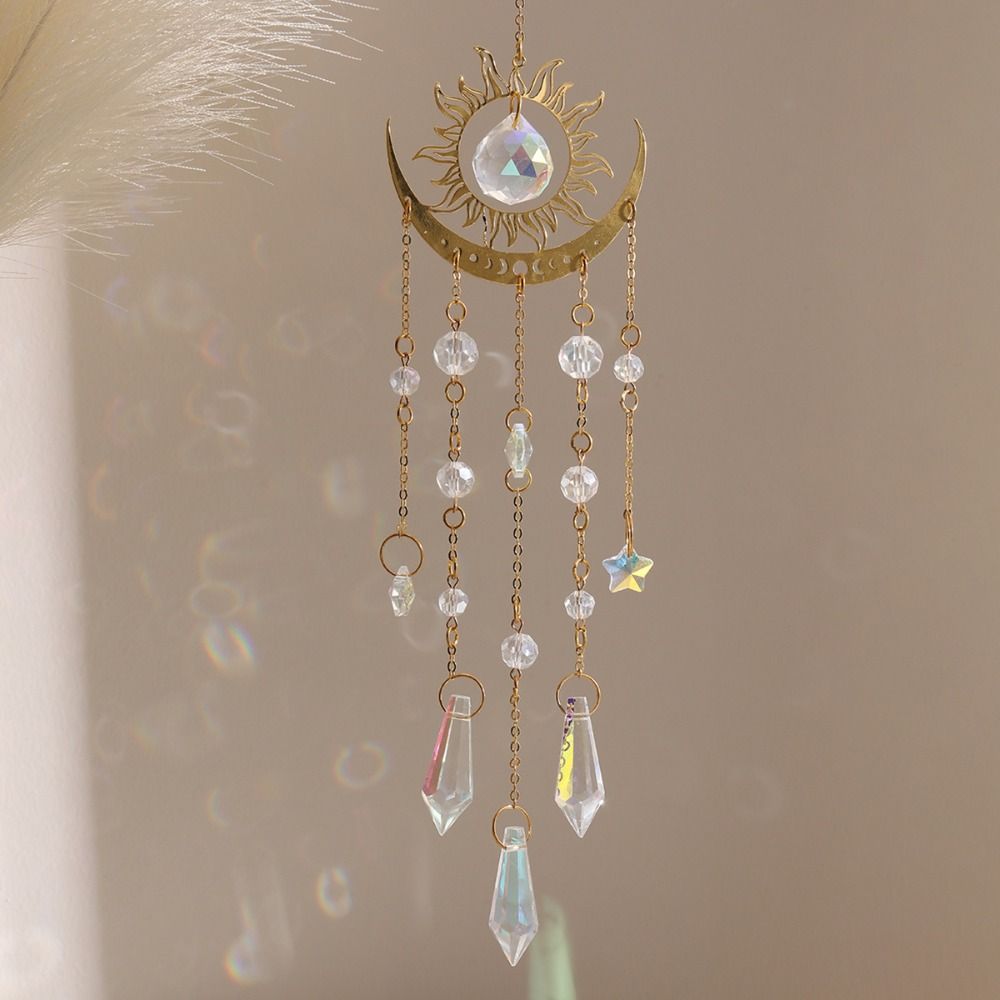 Pendentif en cristal Lune Flam - Crystal Sun Catcher avis et prix