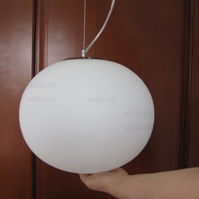 Moderne ovale blanc opaline ve - Hanging Moon Lamp avis et prix