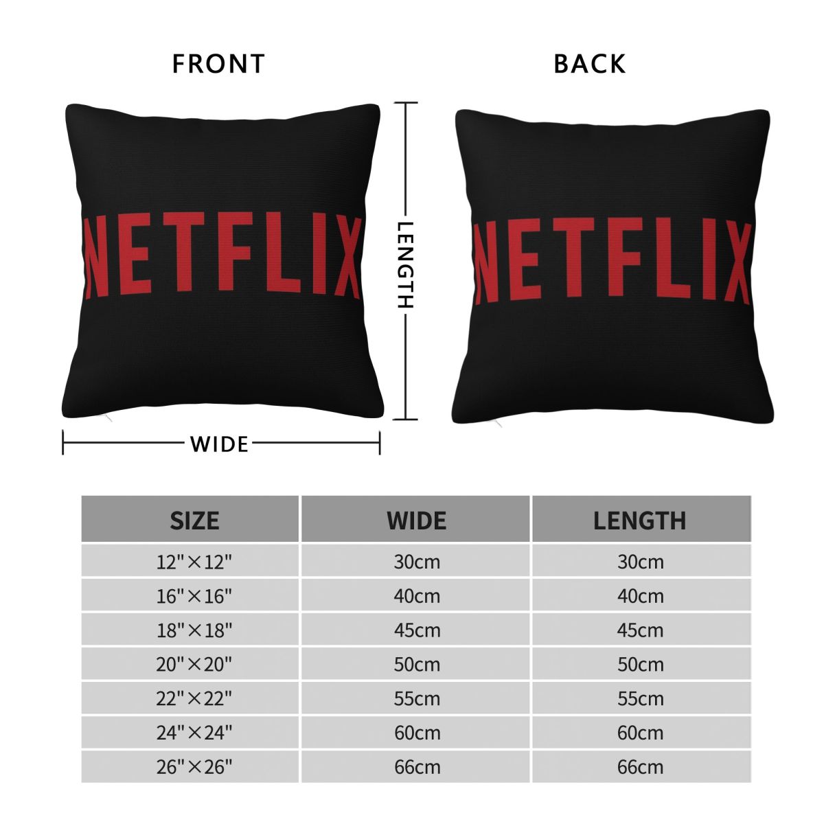 Taie d'oreiller carrée avec lo - Home Decor Netflix avis et prix